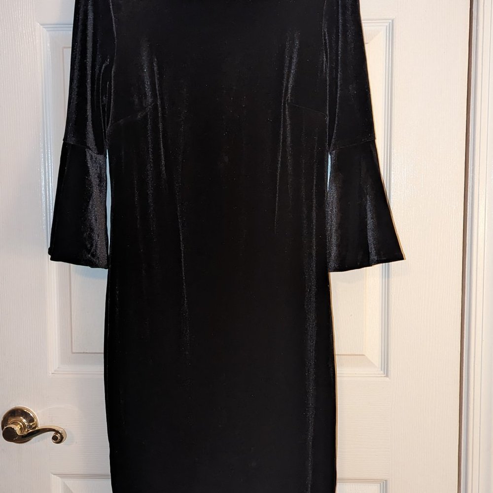 Calvin Klein Black Velvet Dress